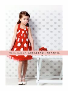 Meias Calças Infantis Arrastão Fio 70