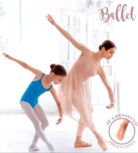 Meias de Ballet Infantil Conversível