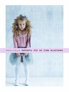 Meias Calças Infantis Fio 40 com Elastano